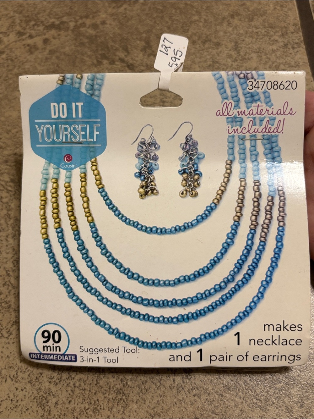 Intermediate DIY Necklace and Earrings Set